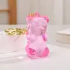 Accesorios DIY Llavero Acrílico Color Mini Oso de Gelatina Accesorios para Llaves Colgantes para Mochila de Estudiante