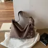 Bolso Melaleuca para Mujer 2026 Nuevo Estilo Tendencia Otoño Retro Gamuza Felpa Bolso de Hombro Único Gran Capacidad Bolso Cruzado para Viajes