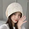 Nuevo Frío Retro Adelgazante Facial Versátil Pequeño Páramo Estilo Coreano Cobertura para la Cabeza Sombrero Gorro de Punto Tejer Apilado Estilo Japonés para Mujer Primavera