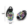 Tampa de Válvula Symphony Grenade Modificada Personalizada Liga de Alumínio Tampa de Poeira Tampa de Válvula Ponto Colorido