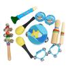 Conjunto de Presente de Natal de 10 Peças para 2025 Ano Novo e Natal para Crianças Instrumento de Percussão Educacional Lembrança Decoração de Natal
