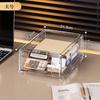 Caixa de Armazenamento Retrátil Caixa de Armazenamento para Cosméticos Gaveta Acrílica de Mesa para Papelaria Rack Transparente para Armazenamento de Máscaras