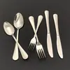 Juego de Cubiertos 1010 de Acero Inoxidable 304 para Hotel y Restaurante, Incluyendo Cuchillo para Bistec, Tenedor, Cucharita de Té, Cuchara de Postre, Tenedor de Fruta y Cuchara Redonda