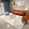 Nueva Alfombra de Piso Sala de Estar Dormitorio Lujo Ligero Alta Calidad Simple Cobertura Total Sofá Alfombra de Piso Grande Mesa de Café Limpiable Alfombra de Mesita de Noche