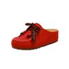Versión de Piel de Vaca Moda Sandalias de Plataforma con Cordones Estilo Birkenstock de Cuero Genuino para Mujer Modelo Nuevo Primavera y Otoño 2026