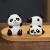 Enfeites de Panda de Cerâmica Fofos de Desenho Animado Criativo para Mesa de Escritório Estação de Trabalho Descompressão Panda Artesanato Criativo de Cerâmica