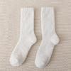 Calcetines de lana coral transfronterizos de Amazon, calcetines de invierno gruesos y cálidos hasta media pantorrilla para mujer, calcetines para hombre sin pelusa, calcetines para el suelo del hogar
