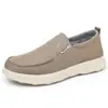 Sapatos de pano Old Beijing para homens, com sola macia, leves, casuais, respiráveis e resistentes a odores, sapatos de trabalho para motoristas, estilo slip-on