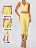 Nuevos pantalones capri de yoga ajustados de secado rápido transfronterizos, de cintura alta, adelgazantes, levantacola, ropa deportiva para yoga, running, fitness para mujer