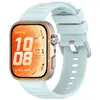 Qingfeng é Adequado para Huawei Watch Fit5Pro Fivela Prateada Pulseira Esportiva de Silicone, Mesmo Modelo do Fit5Pro