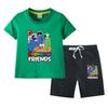 Ropa Infantil de Rainbow Friends para Niños y Niñas Traje de Verano Algodón Puro para Niños Verano Nuevo Camiseta de Manga Corta Shorts Conjunto de Dos Piezas