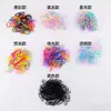 Paquete de 1 kg de Gomas Elásticas Gruesas Desechables para Niños, Ligas para el Cabello para Niñas, Cuerdas para el Cabello de Bebé, Accesorios para el Cabello