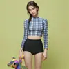 Traje de Baño Dividido Nuevo 2025 de Cintura Alta para Mujer para Cubrir el Vientre y Aspecto Adelgazante para Vacaciones en la Playa Traje de Baño de Aguas Termales para Mujer [Envío Directo]