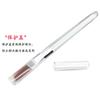 Pincel labial pequeno com cabo transparente, para atacado, pincel labial curto com capa protetora, pincel labial cabo curto, cerdas de fibra, pincel labial 5.4