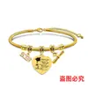 Pulsera de acero inoxidable con diseño de hueso de serpiente transfronterizo europeo y americano, regalo conmemorativo de vacaciones de la temporada de graduación, pulsera de acero de titanio con letras al por mayor