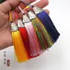 8cm Boquilla de Pescado Borla Aleación de Imitación Nudo de Gorra Colgante de Borla Encanto Accesorios