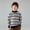 Suéteres 100% Lã Pura Infantis para Meninos e Meninas, Suéteres de Lã, Tops, Camisetas de Lã Infantis Tamanho Médio e Grande para Usar por Baixo