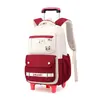 Mochila Escolar Carrito de Peces Natural, Se Puede Llevar en la Espalda, Mochila Escolar de Seis Ruedas para Subir Escaleras para Estudiante de Secundaria, Mochila de Gran Capacidad para Preparatoria