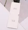 Tarjetas Plegables para Collares de Cartulina Blanca al por Mayor en Stock, Tarjetas de Exhibición para Empaquetar Colgantes de Cadena para Suéteres, Tarjetas para Joyería de Plata S925