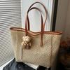 Bolsa de Playa Transfronteriza 2025 Nueva Moda Popular Versátil Estilo Relajado Gran Capacidad Bolsa de Playa Salida Bolso de Hombro para Mujer
