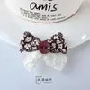 Renda Floral Laço Botões Bordados Costurados à Mão Acessórios de Tecido DIY Bolsa Sapato Flor Chapéu Acessórios Acessórios de Roupa