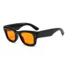 Gafas de Sol Estilo Jennie, Montura Gruesa, Gafas de Sol de Montura Cuadrada Grande, Gafas de Sol Anti-UV, Forma Cóncava para Hombres y Mujeres