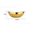 Coreano 304 lingote de aço inoxidável tigela de salada de aço inoxidável engrossado doméstico criativo golden snack bowl snack bowl