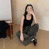 Ropa Calentadora de Piel Du Xiaozhai con forro polar Sujetador sin costuras Chaleco para Mujer Otoño e Invierno Cálido para Llevar Debajo o Encima Camiseta de Capa Base sin Mangas