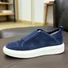Sapatos Masculinos Slip-On de Couro Macio de Alta Qualidade, Tendência Versátil, Moda, com Solas Grossas, Aumento de Altura, Estilo Simples, Sapatos Color Block