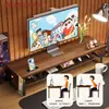 Suporte elevador para monitor de computador, prateleira de armazenamento para mesa de escritório, suporte para elevação de tela, organizador de teclado, suporte para mesa