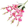 Flor Artificial de Gladiolo Tallo Único Decoración del Hogar Arreglo Floral Boda Flor de Techo y Piso Arreglo Floral Decoración de Escena de Hotel Flor de Seda