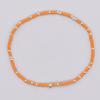 Pulsera Geométrica de Cuentas de Cobre Estilo Bohemio con Cuentas de Arroz de Colores del Arcoíris Hecha a Mano Moderna Versátil para Mujer