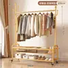 Cabide portátil e multifuncional para uso doméstico, varal simples para secar roupas em ambientes internos, cabide de chão para roupas e chapéus para quarto