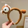 Nova Tiara de Cabeça de Panda Vermelho Parques de Diversão Orelhas de Animal de Pelúcia Tiara de Boneco Guaxinim Fantasia de Performance Adereço de Cabeça para Foto