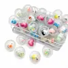 Bolas de gashapon redondas de 45mm, brinquedos de barraca de rua, bonecas transparentes infantis, caixas surpresa, máquinas de gashapon de um yuan, atacado de pequenos presentes