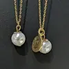 Collar Francés Simple Versátil Perla S Redondo Marca Elegante Versátil Para Viajar Diario Dos Tonos