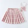2025 Nueva Falda Plisada de Cuadros Uniforme JK Genuino para Niñas Estilo Universitario de Primavera Falda de Primavera Falda Corta de Verano
