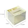 Caja de pañuelos para el hogar, sala de estar, mesa de centro, comedor, creativa, ligera, de lujo, multifuncional, para dormitorio, escritorio, control remoto, caja de pañuelos de almacenamiento