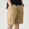 Shorts cargo de verano ligeros para hombre con múltiples bolsillos, shorts deportivos casuales rectos holgados de moda para exteriores, secado rápido