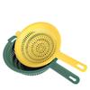 Cesta de Drenaje de Cocina de Doble Capa, Plato de Frutas para Sala de Estar Doméstica, Engrosada, Simple y de Aspecto Superior Cesta de Plástico para Lavar Verduras con Filtro de Agua de Doble Capa