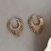 Pinzas para Orejas Metálicas Estilo Europeo y Americano, Línea Exagerada, Forma de Corazón, Pendientes Sencillos de Moda y Elegantes, Accesorios para Orejas de Gama Alta al por Mayor