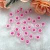 Cuentas de flor de ciruelo mate esmerilado pulsera de acrílico transparente tejida a mano cuerda para el pelo material con cuentas accesorios DIY
