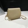 Bolso de Silla de Montar de Color Sólido para Mujer 2025 Nuevo Verano Femenino Moderno Simple Moda Estilo Extranjero Bolso Bandolera de Hombro Único