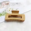 Amazon Clipe Grande Quadrado para Pegar Cor Escura Acessórios de Cabelo Esfoliado Alta Textura Grampo para Parte de Trás da Cabeça Clipe de Tubarão Atacado