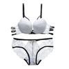Lencería Femenina de Encaje Hueco Estilo Japonés Espalda Hermosa para Chicas con Pecho Pequeño Push-Up Lencería Sexy Conjunto de Sujetador