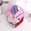 Cesta Plegable de Malla de Nylon para Ropa Sucia de Dibujos Animados Linda Personalidad Hello Kitty Cubo para Ropa Sucia