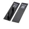 Manija de acero inoxidable engrosada puerta cortafuegos letrero deslizante paso manija de puerta de escape manija de puerta de madera manija para abrir la puerta