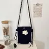 510223 Bolso de Felpa Nuevo de Invierno para Teléfono Móvil, Bolso de Hombro Cruzado Informal, Bolsa de Compras para Mujer
