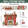 Decoração de Janela Fantasma de Natal Adesivos de Janela Pvc Atmosfera de Natal Floco de Neve Adesivos de Decoração de Parede Papel de Parede Adesivos de Parede