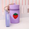 Bolsa Balde Mini Fofa, Porta-Moedas Balde Portátil, Bolsa de Moedas de Silicone, Bolsa para Fone de Ouvido e Cosméticos, Chaveiro Pingente